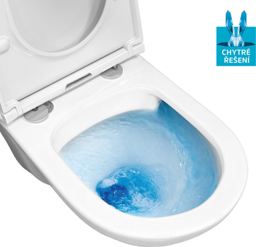 Mereo WC závěsné, RIMLESS, 530x355x360, keramické, vč. sedátka CSS123 VSD81S