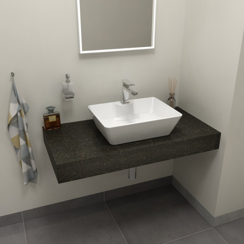Sapho TAILOR rockstone deska 90x50 cm, provedení límce L TR090L
