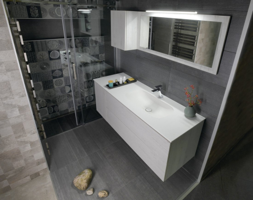 Sapho Koupelnový set TREOS 145, dub Polar KSET-017