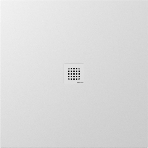 Polysan TRENECA vanička z litého mramoru s možností úpravy rozměru, 90x90cm, bílá mat 84300.11