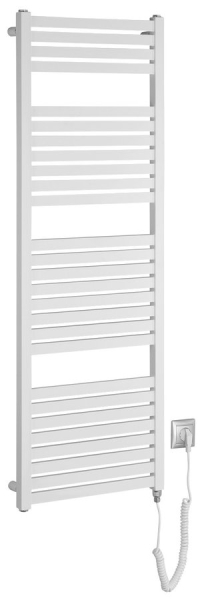 Aqualine TONDI-E elektrické otopné těleso rovné 450x1330 mm, 500 W, bílá DE470T