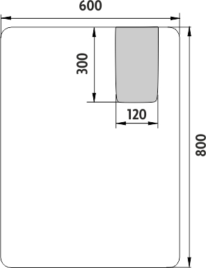 Nimco OBDELNÍKOVÁ - OBLÉ ROHY LED zrcadlo 600x800 ZP 25002