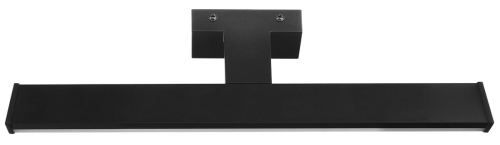 Sapho CHICAGO LED svítidlo, 400x120mm, 8W, 230V, IP44, plast, černá mat AU468