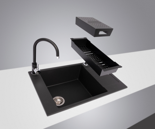 Granitový dřez Sinks VARIO 780 Granblack + Vitalia GR G6730