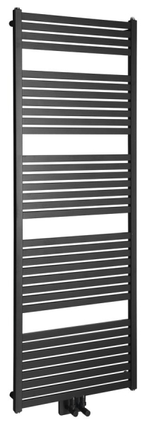 Aqualine TONDI otopné těleso rovné 600x1690 mm, středové připojení, černá mat DT496T