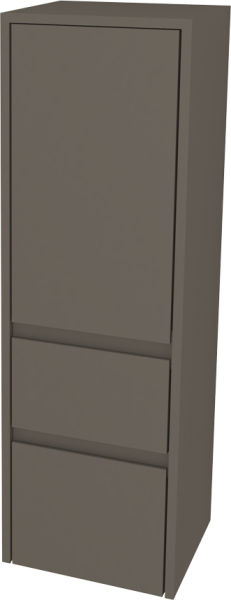 Mereo Opto koupelnová skříňka vysoká 125 cm, levé otevírání, Multidecor, Lávová šedá CN995LLAS1
