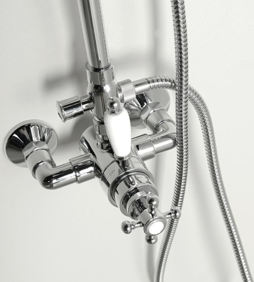 Sapho ANTEA sprchový sloup s termostatickou baterií, chrom SET041