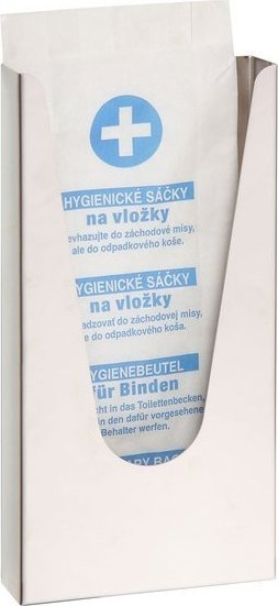 Sapho Zásobník na papírové sáčky HygBag, 120x240x32mm, nerez lesk XP049