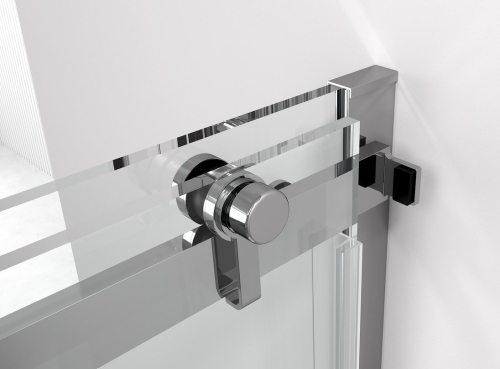 Polysan THRON ROUND sprchové dveře 1300 mm, kulaté pojezdy, čiré sklo TL5013-5005