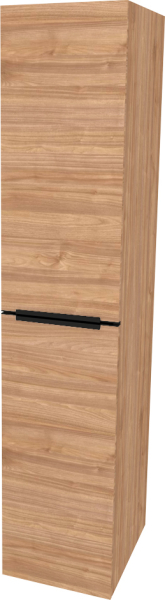 Mereo Mailo, koupelnová skříňka vysoká 170 cm, černé madlo, Multidecor, Light Select Walnut CN594LPBLSW1