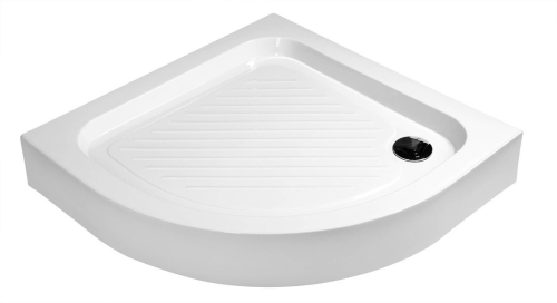 Aqualine Sprchová samonosná vanička akrylátová, čtvrtkruh 80x80x15cm BTTR80