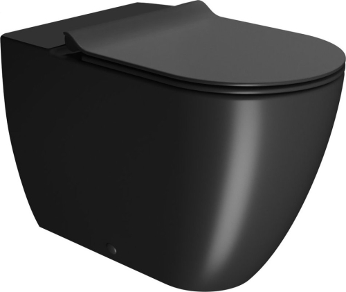 GSI PURA WC mísa kombi spodní/zadní odpad, Swirlflush, 36x63cm, černá dual-mat 880626