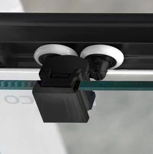 Gelco SIGMA SIMPLY BLACK čtvrtkruhová sprchová zástěna 1000x800 mm, R550, L/R, čiré sklo GS1080B