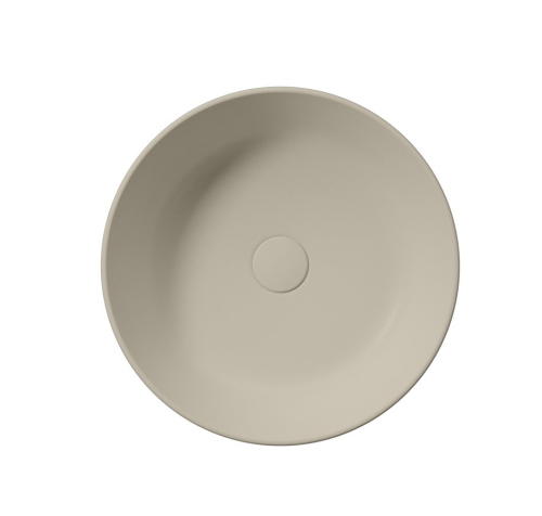 GSI KUBE X keramické umyvadlo na desku, průměr 45cm, creta mat 942708