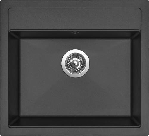 Granitový dřez Sinks SOLO 560 Pureblack + ELASTA černá matná G23726