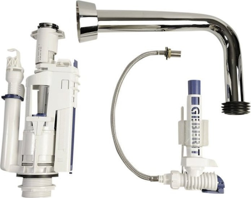 GSI CLASSIC splachovací mechanismus k WC nádržce nízké, chrom BZCR