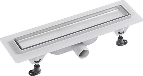 Polysan TILE podlahový žlab s nerezovým roštem pro dlažbu, L-455mm, DN40 72836