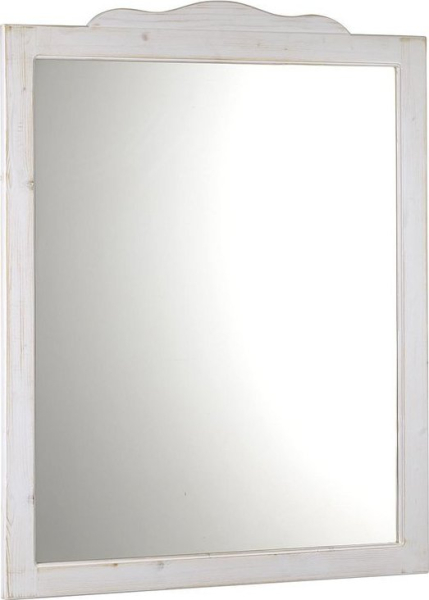 Sapho RETRO zrcadlo v dřevěném rámu 89x115cm, starobílá 1687