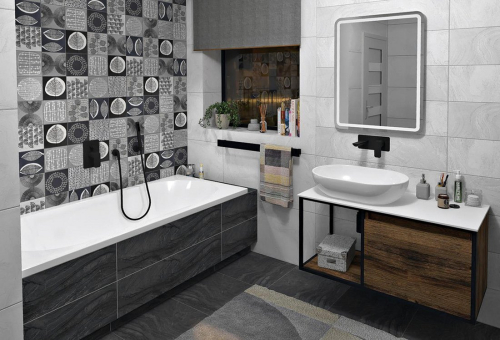 Sapho SKARA deska Rockstone 1005x12x470 mm, bílá mat CG024-0101