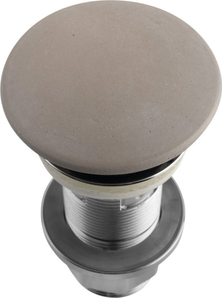 Sapho Umyvadlová výpust 5/4“, click-clack, betonová zátka, 10-80mm, písková mat FG914