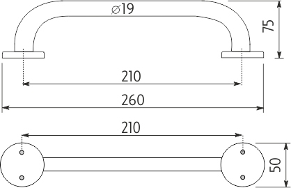 Nimco Madla Madlo 210x19 mm BM 3035M-18