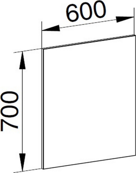Mereo Zrcadlo 60x70x2 cm CN692