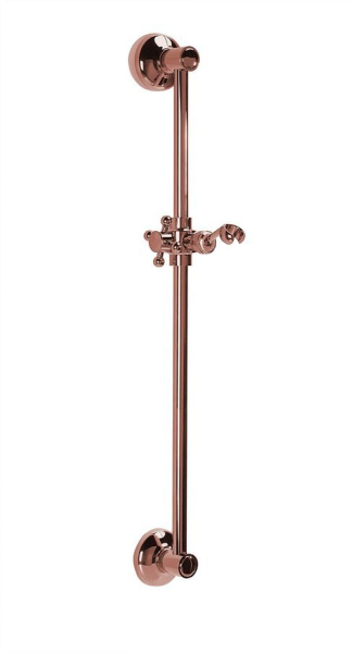 Sapho ANTEA sprchová tyč, posuvný držák, kulatá, 670mm, růžové zlato SAL0037