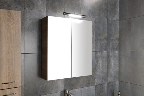 Aqualine ANDREA LED svítidlo, 5 W, 284x32x134 mm, IP44, chrom E26716CI