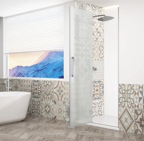 Gelco TRINITY CHROME sprchové dveře do niky 900mm, matné sklo, levé GT1290ML-CH