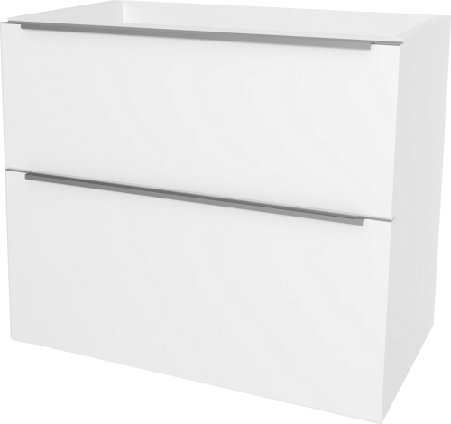 Mereo Mailo, koupelnová skříňka 61 cm, chrom madlo, Multidecor, Bílá lesk perlička CN590SBIEL