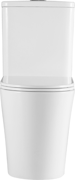 Mereo WC kombi, vyvýšené, vario odpad, kapotované, Smart Flush RIMLESS, keramické vč. sedátka VSD92T1