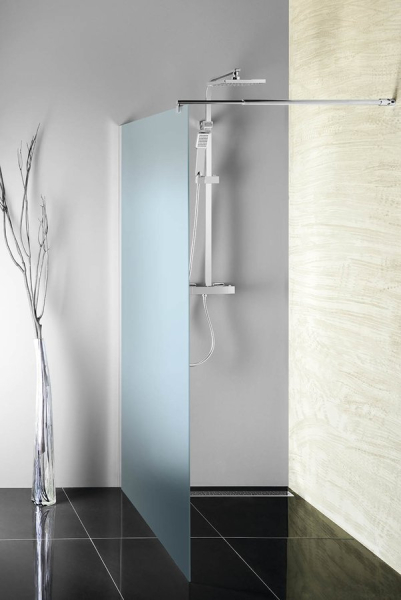 Aqualine WALK-IN zástěna jednodílná k instalaci na zeď, 800x1900 mm, sklo Brick WI080