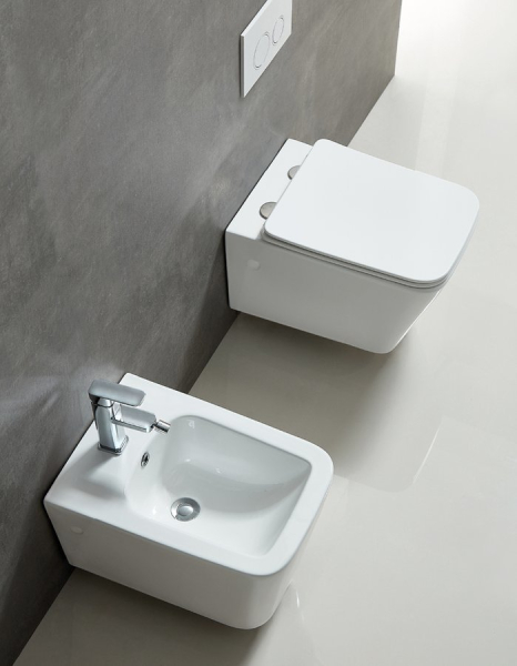 Sapho PORTO závěsná WC mísa, Rimless, 36x52cm, bílá PZ102WR