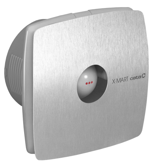 Cata X-MART 12 koupelnový ventilátor axiální, 20W, potrubí 120mm, nerez mat 01050000