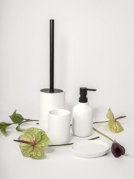METAFORM CHLOÉ WC štětka na postavení, bílá mat CH028