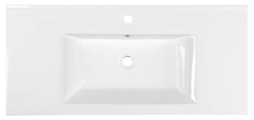 Aqualine ZUNO 100 keramické umyvadlo nábytkové 100x45cm, bílá 9100