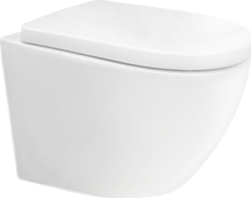 Mereo WC závěsné kapotované, Smart Flush RIMLESS, 490x370x360, keramické, vč. sedátka CSS126 VSD82T2