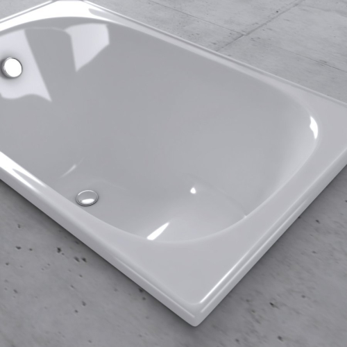 SMAVIT Sedací smaltovaná vana 105x70cm, bílá V105X70