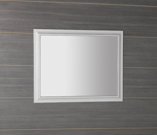 Sapho AMBIENTE zrcadlo v dřevěném rámu 72x92cm, starobílá NL705