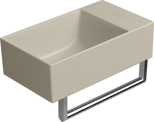 GSI KUBE X keramické umývátko 40x23cm, bez otvoru, pravé/levé, creta mat 9484008
