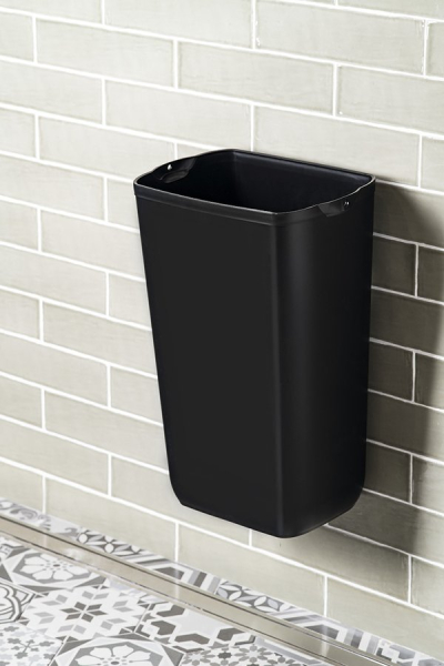 MARPLAST COLORED odpadkový koš nástěnný 23l, ABS, Soft Touch, černá mat A74201NE