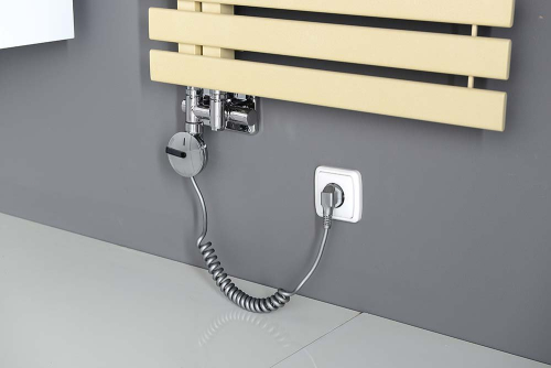 Sapho TWIN COMBI připojovací sada ventilů pro středové připojení, pravá, chrom CP461S