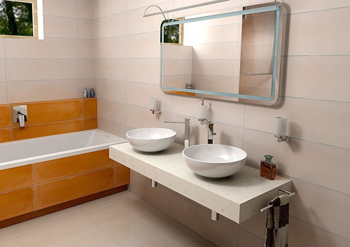 Sapho TAILOR rockstone deska 230x50 cm, provedení límce C TR230C