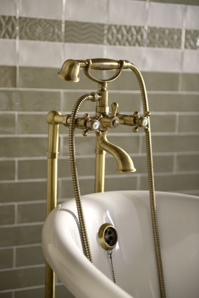Sapho ANTEA nástěnná vanová baterie kompletní, bronz 3016