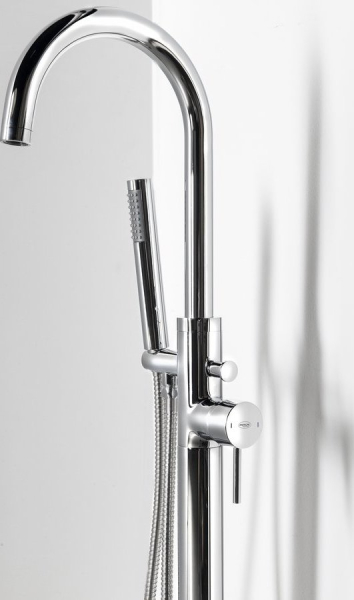 Aqualine CETO vanová baterie s připojením do podlahy, chrom BV357