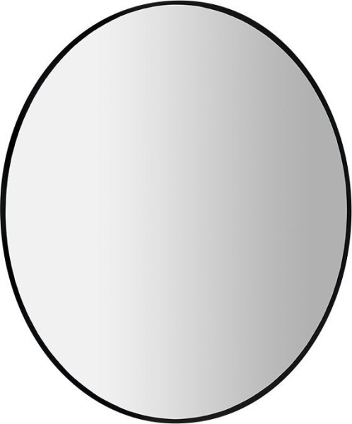 Sapho SHARON kulaté zrcadlo s LED podsvícením ø 80cm, černá mat 31255CI