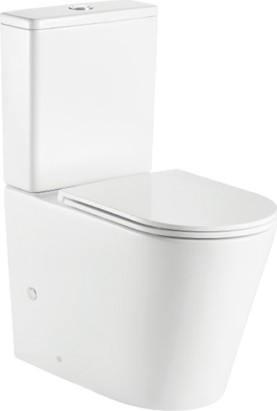 Mereo WC kombi, vyvýšené, vario odpad, kapotované, Smart Flush RIMLESS, keramické vč. sedátka VSD92T1
