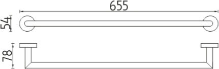 Nimco UNIX Držák na ručníky, 66 cm UN 13061A-26