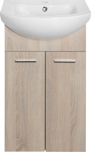Aqualine ZOJA umyvadlová skříňka 41, 5x74x25, 3cm, dub platin 51144