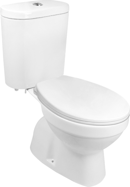 Mereo WC kombi, RIMLESS, spodní odpad s armaturou VSD98